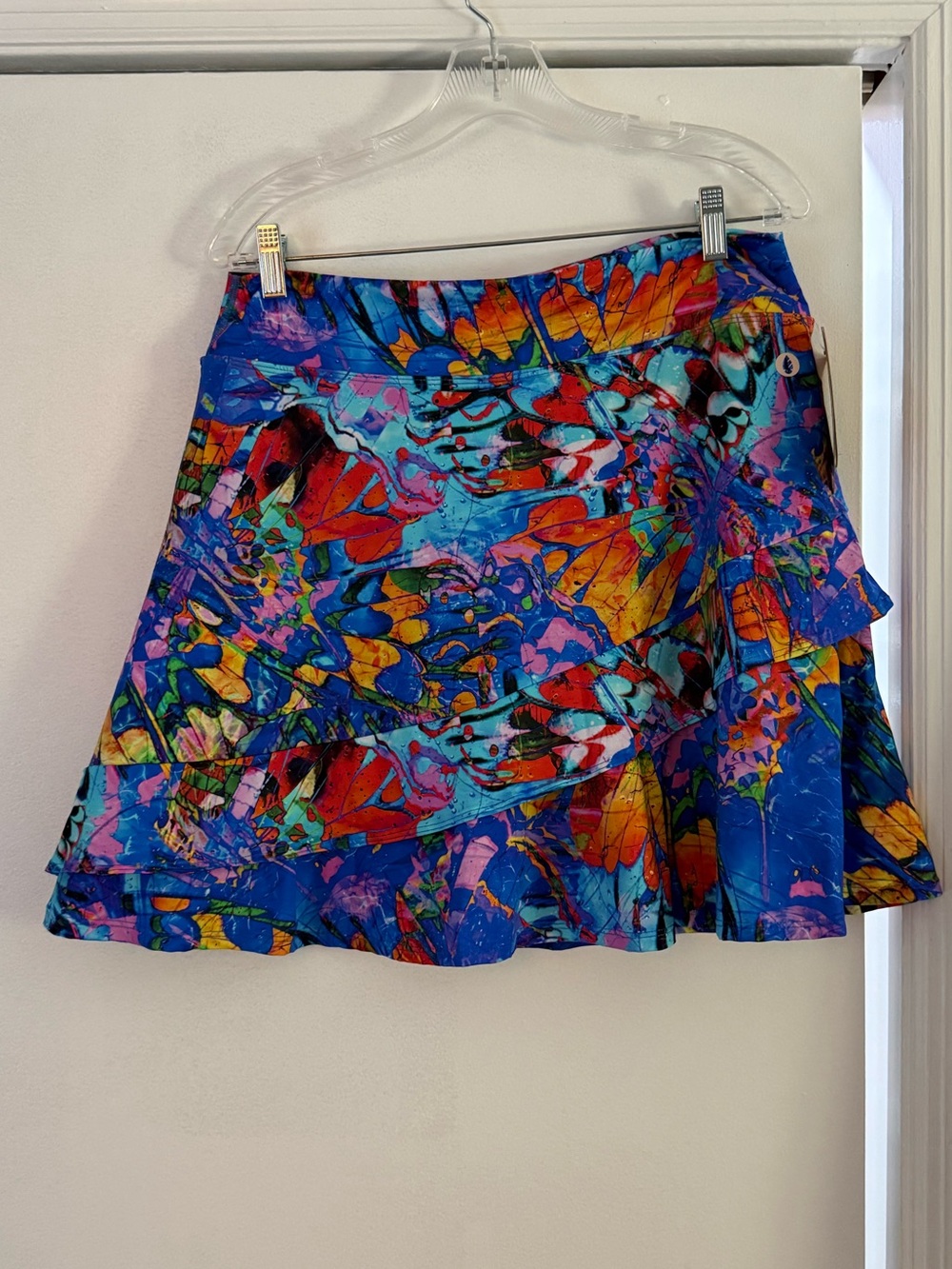 NWT Dona Jo Colorful Activewear Skirt/Skort